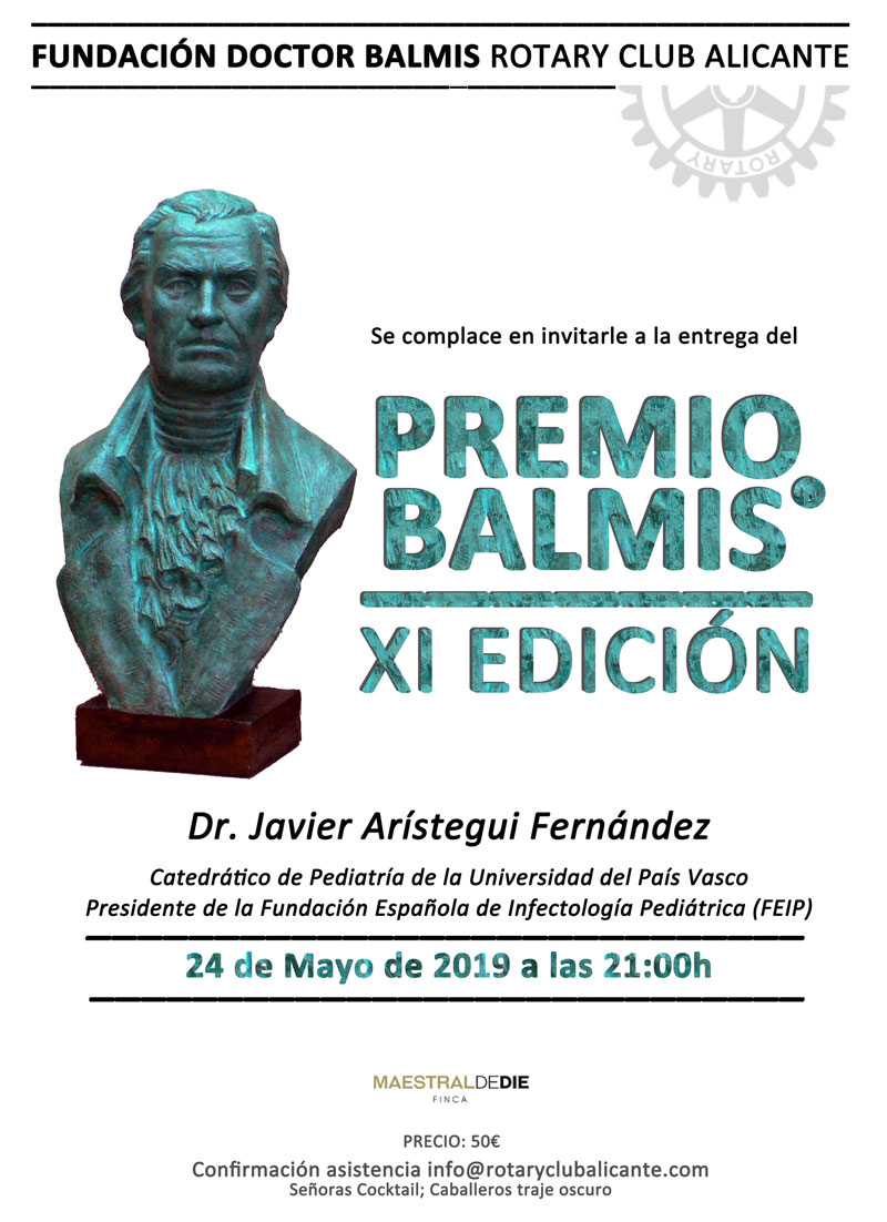 Invitación Premio Balmis 2019